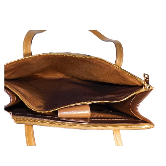 Coach Nina Carryall Tote - Light Saddle with gold metal accents - Picture 12 of 14